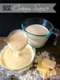Basic Cream Sauce Simply Gloria Recipe Cream Sauce Recipes Bechamel Sauce Cream Sauce Pasta