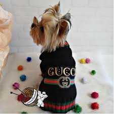 Knitted Dog Sweater Designer Dog Clothes Yorkie Dog Clothes Etsy Small Dog Sweaters Pet Costumes For Dogs Knit Dog Sweater