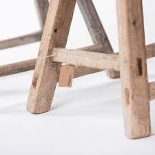 Pu surface backless padded counter stools wooden legs cushion saddle backless. Old Chinese Vintage Wooden Saddle Stool Authentic Old Wooden Stools En Benches