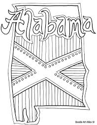 These alabama coloring pages are a fun resource for a state study or just because. Alabama Coloring Page By Doodle Art Alley Usa Coloring Pages Coloring Home