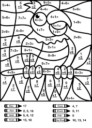 Color By Number Addition Math Pictures Math Coloring Worksheets Coloring Worksheets For Kindergarten