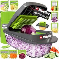 Amazon Com Mueller Austria Pro Series 8 Blade Onion Mincer Chopper Slicer Vegetable Chopper Cutter Dicer Ve In 2021 Vegetable Chopper Vegetable Slicer Egg Slicer