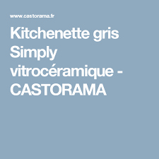 Kitchenette Gris Simply Vitroceramique Castorama Castorama Vitroceramique Kitchenette