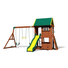 Backyard Discovery Somerset All Cedar Swing Set 65012com The Home Depot In 2020 Cedar Swing Sets Swing Set Wooden Swing Set