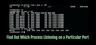 There would be situations were some other process is running at port 80. 3 Ways To Find Out Which Process Listening On A Particular Port
