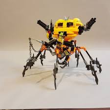 Miketvas On Instagram Succincta Stilo Hominus 8 Legs 4 Arms Dual Gatling Guns Spider Mech Lego Legostagram Mech Mech Legos Lego Challenge Lego Mecha