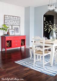 Red Buffet Table The Lilypad Cottage Red Painted Furniture Red Buffet Decor Home Living Room