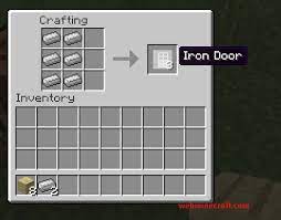 How do you make an iron axe in minecraft? How To Create A Wooden Door And Iron Door In Minecraft