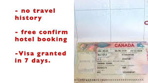 Canada Visa Without Travel History Free Confirm Hotel In Just 7 Days Youtube