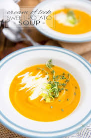 Cream Of Leek And Sweet Potato Soup Recipe Sweet Potato Soup Leeks Potato Soup
