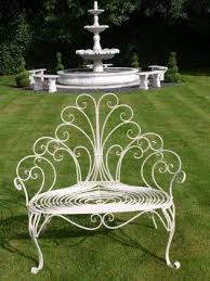 Cream Wrought Iron Garden Bench Ornate Garden Bench Decoracao De Ferro Mdf Para Festa Decoracao