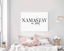 Gallery wrap canvas, framed fine art prints, framed canvas art Timprint Namastay In Bed Wall Art Namaste In Bed Print Bedroom Decor Bedroom Yoga Decor Bedroom Above Bed Decor Modern Wall Art Framed Print Wall Art Buy Online In Belize At Belize Desertcart Com