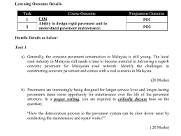 1.3 aim and objectives the aim of this study is investigation on how to improve road maintenance management system. Learning Outcome Details Task Course Outcome C04 Chegg Com