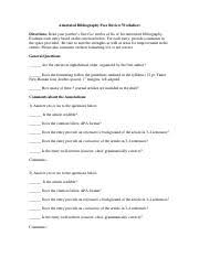 annotated bibliography assignment rubric