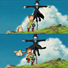 Um Castelo Animado Hauru No Ugoku Shiro Howl S Moving Castle Howls Moving Castle Studio Ghibli Turnip Head