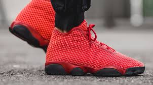 Jordan Drenches Its Horizons In Red Jordan Horizon Sneakers Jordans For Men