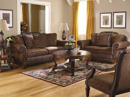 Brady Traditional Wood Trim Chenille Fabric Sofa Set Living Room Furniture Living Room Leather Living Room Sets Brown Living Room