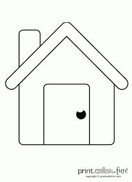 Pin By Nancy Price On Fun For Kids House Colouring Pages Simple House Coloring Pages