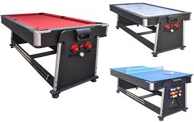 The Strikeworth Multi Games Table Features 3 Games In 1 At 7ft In Length It S The Perfect Size For The Whole F Multi Game Table Table Games Game Room Basement