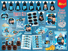 Black Boss Baby Party Decorations Please Read The Details Boss Baby Party Kit Digital Party Favors Invitation Birthday Decoration Baby Party Decorations Baby Party Baby Party Supplies