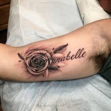 Whether you want a red, yellow, purple, white, pink or red rose on your shoulder, chest, forearm, wrist, or back, this gallery of pictures will spark your creativity. 125 Best Inner Bicep Tattoos For Men Cool Ideas Designs 2021 Guide