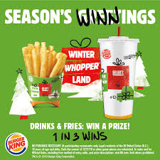 Check spelling or type a new query. Burger King Restaurants Announces Winter Whopperland Sweepstakes Business Wire