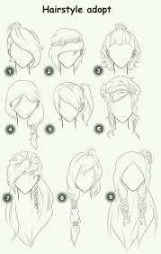 Hairstyle Adopt Text Woman Girl Hairstyles How To Draw Manga Anime Sketches Drawings How To Draw Hair