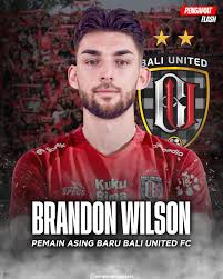 BRANDON BALI Bali United resmi datangkan Brandon Wilson untuk Liga 1 musim  2024/25 Pemain berposisi gelandang ini sebelumnya bermain untuk klub  Vietnam, Hanoi FC Brandon jadi pemain keempat yang direkrut oleh Bali