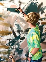 Certain wall mural ideas have persisted through the years because of their universal appeal and versatility. Paint Your Own Diy Abstract Mural With Kids San Diego Home Garden Lifestyles