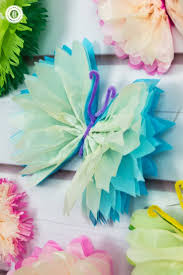 Paper butterfly cutting/how to make paper butterfly. Tissue Paper Butterflies Fun Paper Craft Diy
