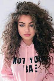 Pin By Maissa On لا شيئ يمكنه ايذائك اكثر من افكارك Medium Length Hair Styles Long Curly Hair Thick Hair Styles