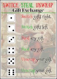 White elephant gift exchange game! Switch Steal Unwrap Gift Exchange The Christmas Game My Humble Home And Garden
