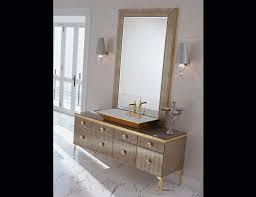 High End Italian Bathroom Vanity Shown In Lacquered Bronze Glass In A 70 9 Quot Width Counter Top In Glass With Monoblock Washbasin And 4 Lower Pull Out Drawe