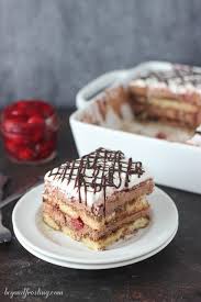 Lady fingers recipe for tiramisu. Black Forest Mousse Cake No Bake Beyond Frosting