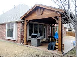 These are simpler types of porch designs, which consist of a deck area outside of the front door and a gable roof, which is characterized by a roof with two sloping sides and gable at the end of each side. Gable Roof Patio Cover Plans Online Roof Design