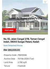 Pt bank rakyat indonesia (persero) tbk, kantor cabang jakarta kalimalang melalui kpknl bekasi akan. Rumah Lelong Sungai Petani Posts Facebook