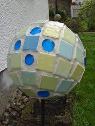Mosaikkugel Fur Den Aussenbereich Frostsicher Handmade Kultur Mosaik Kugel Diy Fliesen