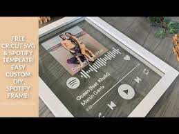 My Brother Robbie Sent Me This Tiktok Video Of Someone Hand Painting A Spotify Frame To Give As A Gift And Ask Spotify Frame Cricut Birthday Diy Spotify Frame