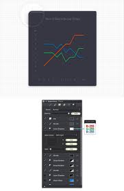 graphic create a line chart design