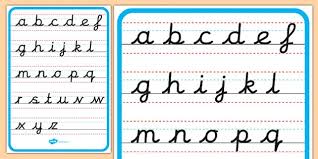 Maybe you would like to learn more about one of these? Cursive Neat Handwriting Alphabet Letter Poster Lower Case