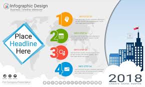 Business Infographics Template Milestone Timeline Or Road