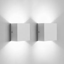 Join prime to save $2.30 on this item. Glighone 2pcs Led Wall Lights Indoor Up Down Wall Lamp Black 6w Modern Aluminum Wall Wash