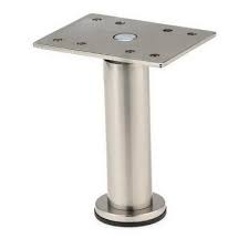 Richelieu Hardware 1 31 32 In Satin Nickel Zinc Round Leg Metal Furniture Legs Furniture Legs Ikea Adjustable Legs