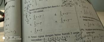 5.3notasi jumlah dan sigma notasi sigma 12 + 2 2 + 3 2 + 4 2 +. Tolong Dibantu No 13 Brainly Co Id