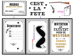 Theme Western Cowboys Indiens Cowgirls Bandanas 1 Et 2 Et 3 Doudous Patrons Patterns Gabarits Fete A Themes Pour Enfants Anniversaire Cow Boy Anniversaire Western Carte Invitation