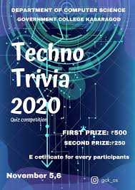 Time to find out whether you were paying attention in science class. Gck Cs Techno Trivia 2020 Techno Trivia Is An Computer Science Based Online Quiz Competition Conducted By The Department Of Computer Science Government College Kasaragod The Competition Will Be Conducted Through