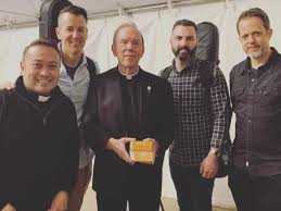 Thanks to Fr. John Dick, Cooper Ray and his band for the incredible  experience at a recent parish mission. This pastor has done wonders for his  local church, providing opportunities for spiritual