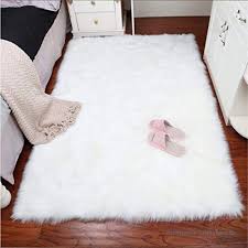 Flauschig weicher teppich in aktuellen farben. Mobel Wohnen Teppiche Flauschige Faux Lammfell Teppich Weiche Lange Haare Grossen Teppich Bett Matte