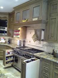 Contemporary kitchen with distressed gray cabinets. Distressed Grey Cabinets Houzz