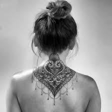 An artery could be hit and this may cause bleeding. Beautiful Tattoo Girls Neck